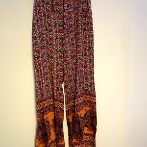 Boho wide legged pants